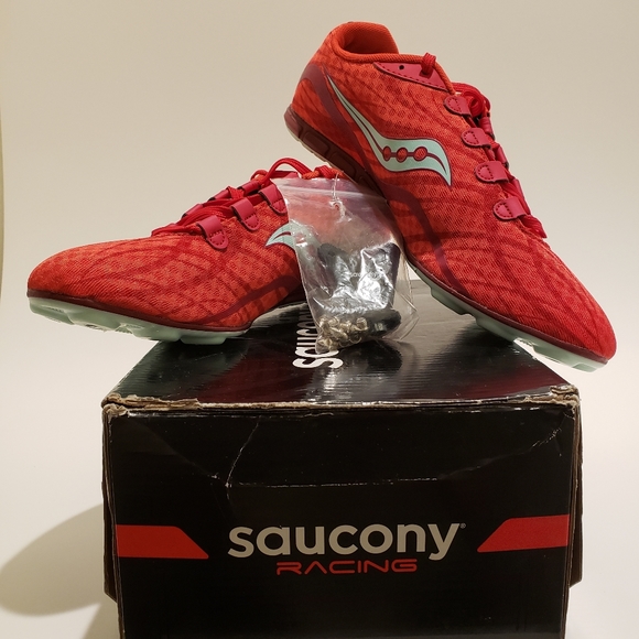 MSRP$65 SAUCONY RACING VENDETTA Red Running Shoes - Picture 8 of 8